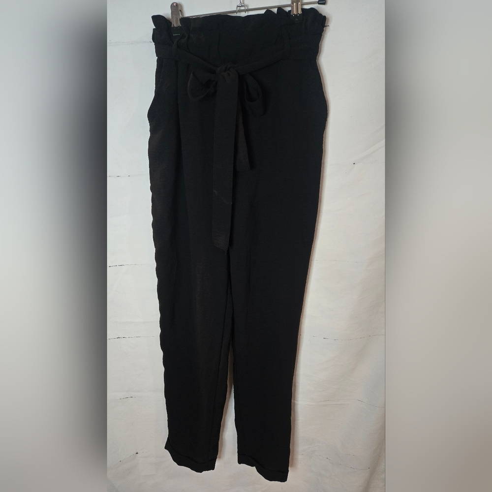 SO Black Tie-Waist Pants